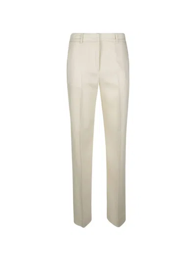 Ermanno Firenze Straight Trousers In White