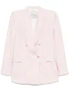 Ermanno Firenze Striped Blazer In Pink