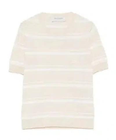 Ermanno Firenze Striped Short-sleeve T-shirt In Neutral