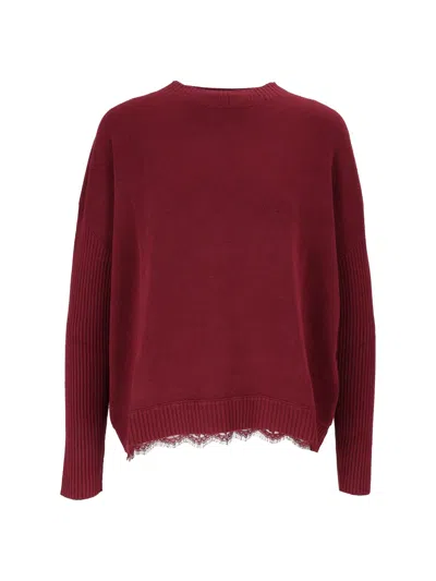 Ermanno Firenze Sweater In Burgundy