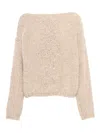Ermanno Firenze Sequin-embellished Sweater In Yellow