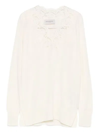 ERMANNO FIRENZE SWEATERS LIGHT AND NATURAL