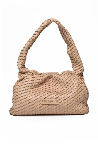 Ermanno Firenze Teagan Hobo Shoulder Bag - Beige In Brown