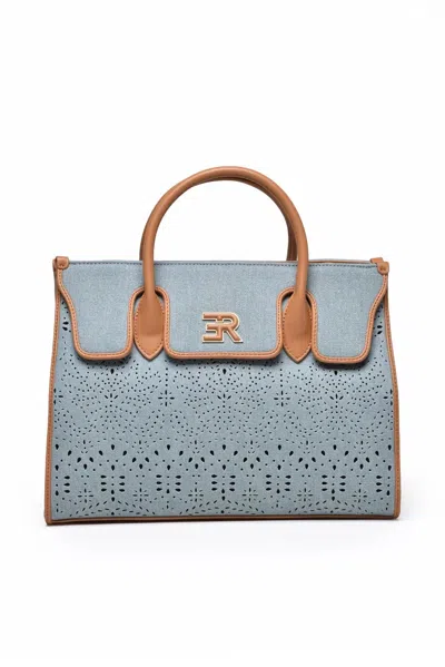 Ermanno Firenze Tote Terra Jeans - Denim In Gray