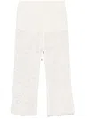 Ermanno Firenze Guipeure Lace Trousers In White