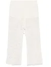 Ermanno Firenze Guipeure Lace Trousers In White