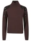 Ermanno Firenze Turtle Neck Sweater In Purple