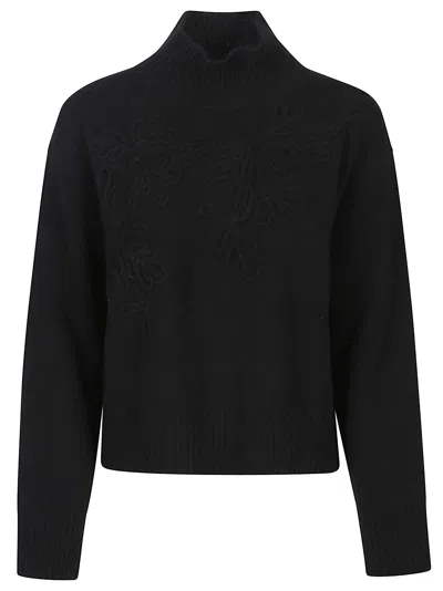 Ermanno Firenze Turtle Neck Sweater In Black