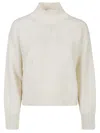 Ermanno Firenze Turtle Neck Sweater In Neutral