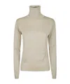 Ermanno Firenze Turtleneck Long-sleeved Sweater In Neutral
