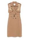 Ermanno Firenze Twill-weave Midi Dress