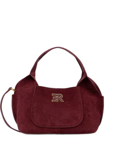 Ermanno Firenze Two-way Tote Bag In Burgundy