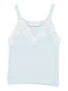 Ermanno Firenze V-neck Tank Top In Blue