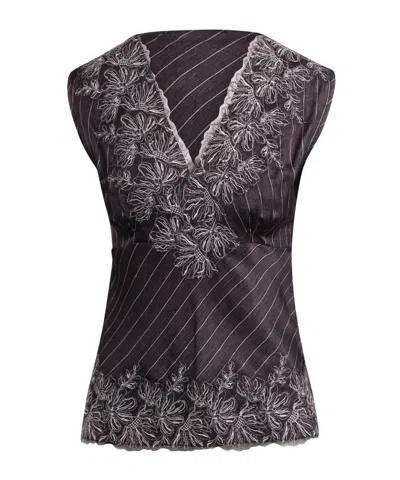 Ermanno Firenze V-neck Vest In Black