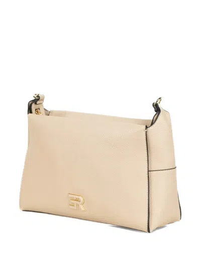 Ermanno Firenze Victoria Logo-plaque Shoulder Bag In Neutral