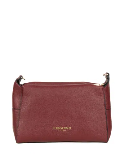 Ermanno Firenze Victoria Logo-plaque Shoulder Bag In Brown