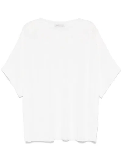 Ermanno Firenze White Crew Neck Jumpers