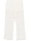 Ermanno Firenze Guipeure Lace Trousers In White