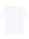 Ermanno Firenze White Lace-detail T-shirt In White