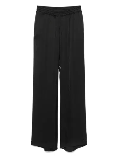 Ermanno Firenze Wide-leg Trousers In Black