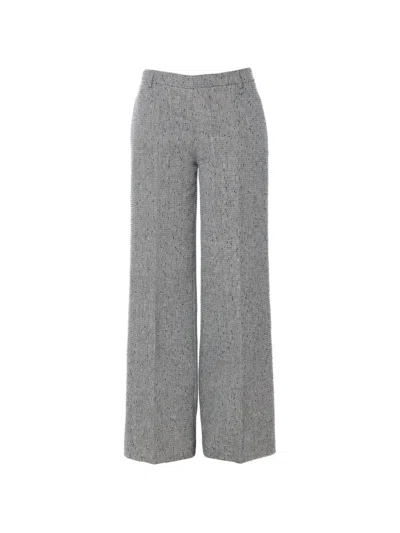 Ermanno Firenze Wide-leg Trousers In Gray