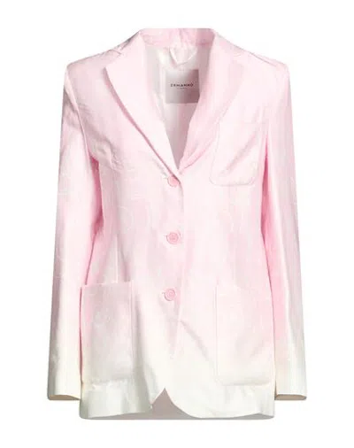Ermanno Firenze Woman Blazer Light Pink Size 4 Viscose