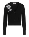 Ermanno Firenze Woman Cardigan Black Size 12 Polyester, Acrylic, Wool