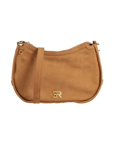 Ermanno Firenze Woman Cross-body Bag Camel Size - Cow Leather In Beige