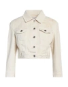 Ermanno Firenze Twill-weave Cropped Jacket In White