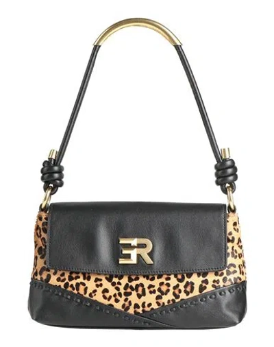 Ermanno Firenze Woman Handbag Black Size - Cow Leather