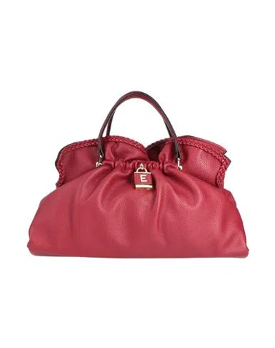 Ermanno Firenze Woman Handbag Brick Size - Textile Fibers In Red