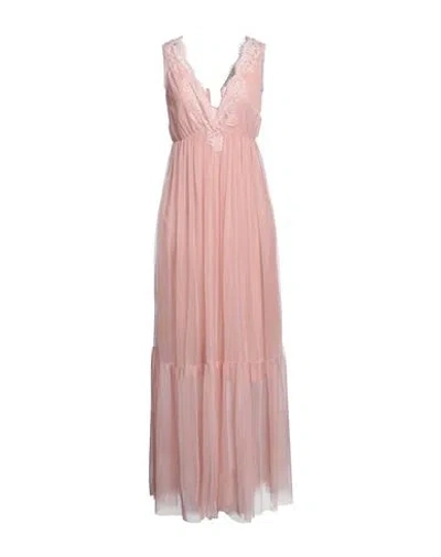 Ermanno Firenze Woman Long Dress Blush Size 6 Polyamide In Pink