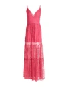 Ermanno Firenze Woman Maxi Dress Fuchsia Size 6 Viscose, Polyamide In Pink