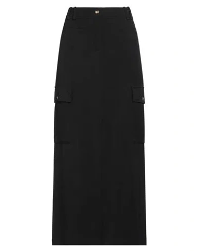 Ermanno Firenze Woman Maxi Skirt Black Size 6 Viscose