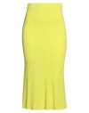 Ermanno Firenze Woman Midi Skirt Lime Green Size 6 Viscose, Polyamide In Green