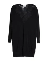 Ermanno Firenze Woman Mini Dress Black Size 6 Viscose, Polyamide, Cotton