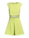 Ermanno Firenze Woman Mini Dress Lime Green Size 4 Polyester, Elastane, Polyamide In Green