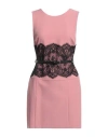 Ermanno Firenze Woman Mini Dress Pink Size 8 Polyester, Elastane, Leather In Pink