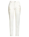 Ermanno Firenze Woman Pants Beige Size 10 Cotton, Elastane, Alpaca Wool, Polyester, Polyamide In Neutral