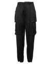 Ermanno Firenze Woman Pants Black Size 10 Viscose In Black