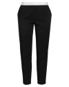 Ermanno Firenze Woman Pants Black Size 12 Cotton, Polyamide, Elastane, Polyester