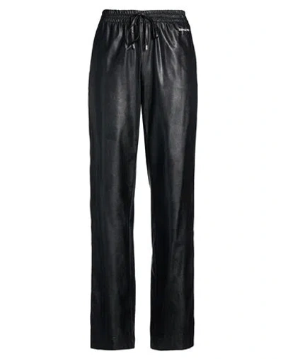 Ermanno Firenze Woman Pants Black Size 6 Polyurethane, Viscose, Polyester