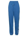 Ermanno Firenze Woman Pants Blue Size 8 Cotton In Blue