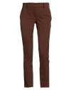 Ermanno Firenze Woman Pants Brown Size 2 Polyamide, Elastane