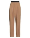 Ermanno Firenze Woman Pants Camel Size 2 Polyester, Elastane