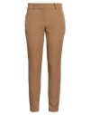 Ermanno Firenze Woman Pants Camel Size 6 Polyester, Elastane