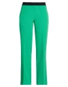 Ermanno Firenze Woman Pants Green Size 10 Polyester, Elastane