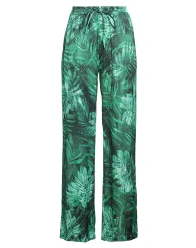 Ermanno Firenze Woman Pants Green Size 8 Viscose