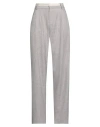 Ermanno Firenze Woman Pants Light Grey Size 10 Polyester, Viscose, Elastane In Grey
