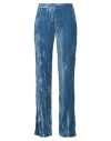 Ermanno Firenze Woman Pants Pastel Blue Size 8 Polyester